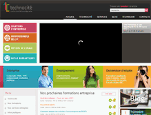 Tablet Screenshot of entreprise.technocite.be